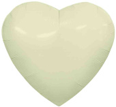 Шар фольга без рисунка 36" AG сердце пастель Пыльный лайм