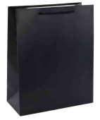 Пакет бумажный XL 31х41см Классика Черный