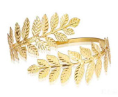 Карнавальный аксессуар Браслет металлический Афины Греческие Листья Золотой ВП