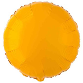 Шар фольга без рисунка 18"GR круг пастель Матовый Оранжевый