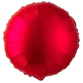 Шар фольга без рисунка 18"GR круг сатин Вишня