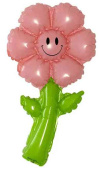 Шар фольга мини с клапаном Цветок Ромашка Розовый 17" 43см FL