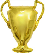 Шар фольга фигура Кубок Чемпиона Золото 33" 84см FL (упак)