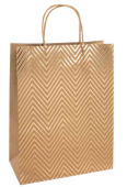 Пакет крафт L 24х31см Роскошь золота Дизайн №2 ДБ