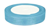 Лента органза 1,2х22,85м Голубой ДБ