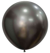 Шар латекс без рисунка 24"Sp шелк 880 Полуночный Серый (3шт)
