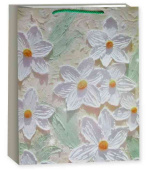 Пакет бумажный L 26х32см Большие цветы Дизайн №3 ДБ