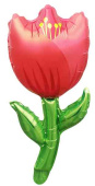 Шар фольга мини с клапаном Цветок Тюльпан Красный 17" 43см FL