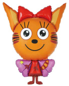 Шар фольга фигура Три Кота Карамелька Фея 42" 107см FL (упак)