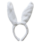 Ободок Зайка Белый 1шт ВВ