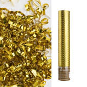 Хлопушка Бумфети 30см пневмо Волны Серпантин Золото Голография 1шт ДБ