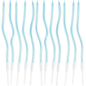 Свечи набор Волна голубые 13см (уп12) ВЗ