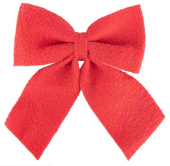 Декоративное украшение бант Праздничный велюр Красный 30х33см ВВ