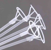 Набор палочки и розетки для фольгированных шаров 40см Прозрачный (50шт) 6015368