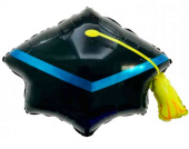 Шар фольга фигура Шляпа выпускника 22" 55см ВС