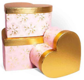 Коробка Сердце 26х25х14см Розовый ДБ