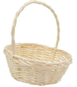 Корзина плетеная с ручкой Ива Натуральный 31х24х11см ВС