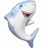 Шар фольга фигура Акула 33" 84см AG (упак)