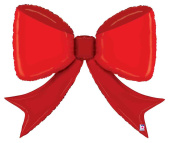 Шар фольга фигура Бант Красный 41" 104см BT (упак)