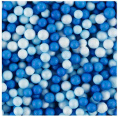 Шарики пенопласт Цветной микс Голубой Синий 6-8мм 10г ВВ