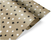 Бумага Крафт рулон 0,6х10м Звезды Люкс ДБ