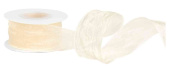 Лента Органза 40х9,14м Нежная грация Кремовый ДБ