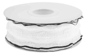 Лента тканевая 4х9,14м Элегантная волна Белый Черный ДБ