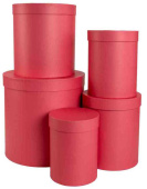 Коробка Цилиндр 15х20см Красный ДБ