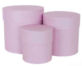 Коробка Цилиндр 13х13см Розовый ДБ