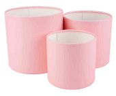 Коробка Цилиндр 12х12см Без крышки Розовый ДБ