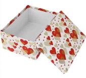 Коробка Прямоугольник 21х16х8см Сердце Миленд