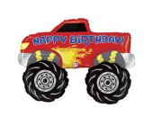 Шар фольга фигура HB Внедорожник красный 40" 101см BT
