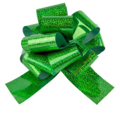 Бант 7х36см Зеленый Голография ДБ