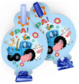 Язык-гудок Синий трактор Веселое путешествие ДБ (уп6)