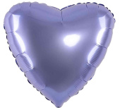 Шар фольга без рисунка 18" AG Сердце пастель Деним Бохо
