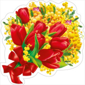 Украшение на скотче Весенний букет МирП