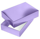 Коробка складная 25х18х6см METALLIC Фиолетовая Ккс-03420 Хатбер