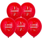 Шар латекс с рисунком 12" ВЗ пастель 1 Сентября С Днем знаний (25шт)